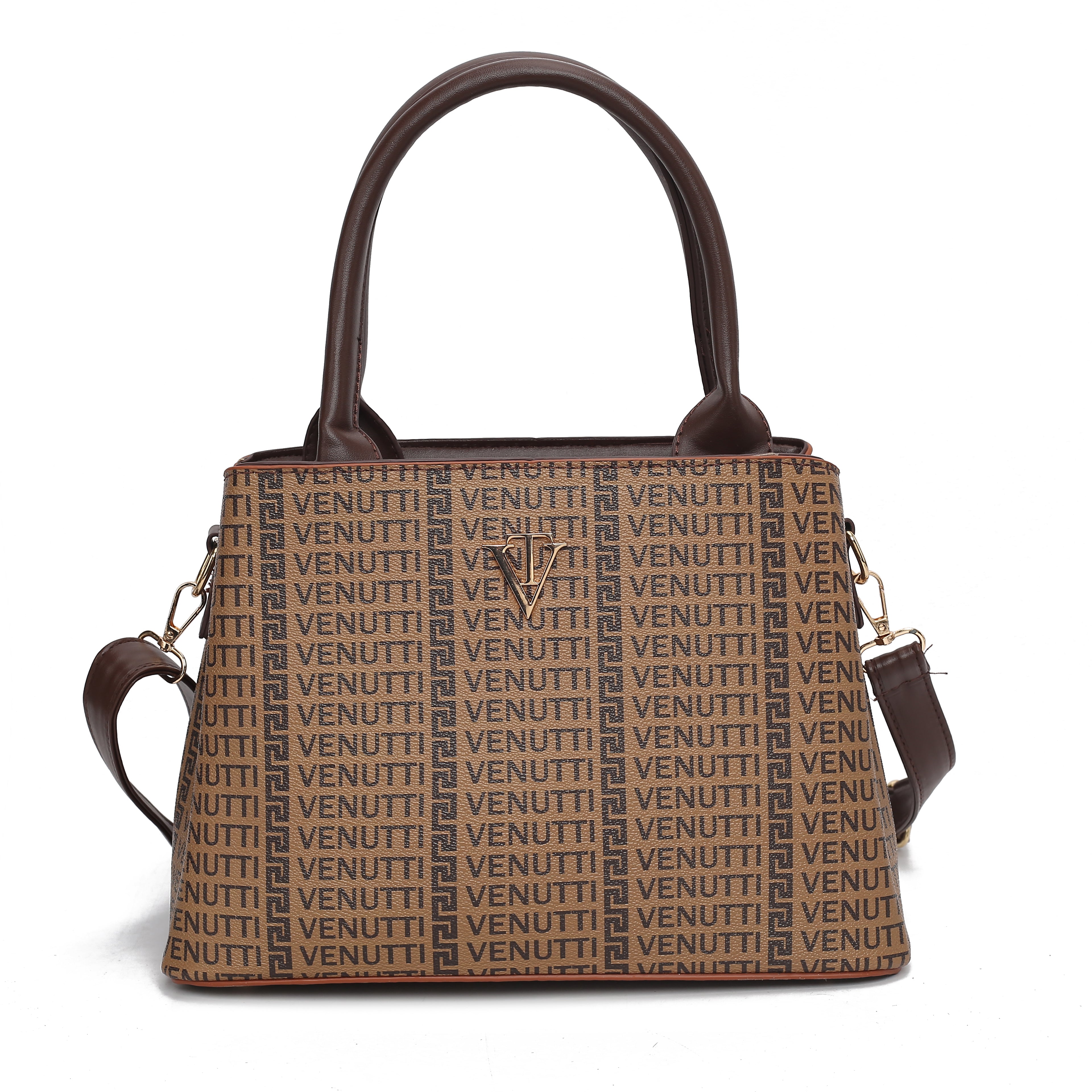 Tri Compartment Venutti Alpha Letter Handbag
