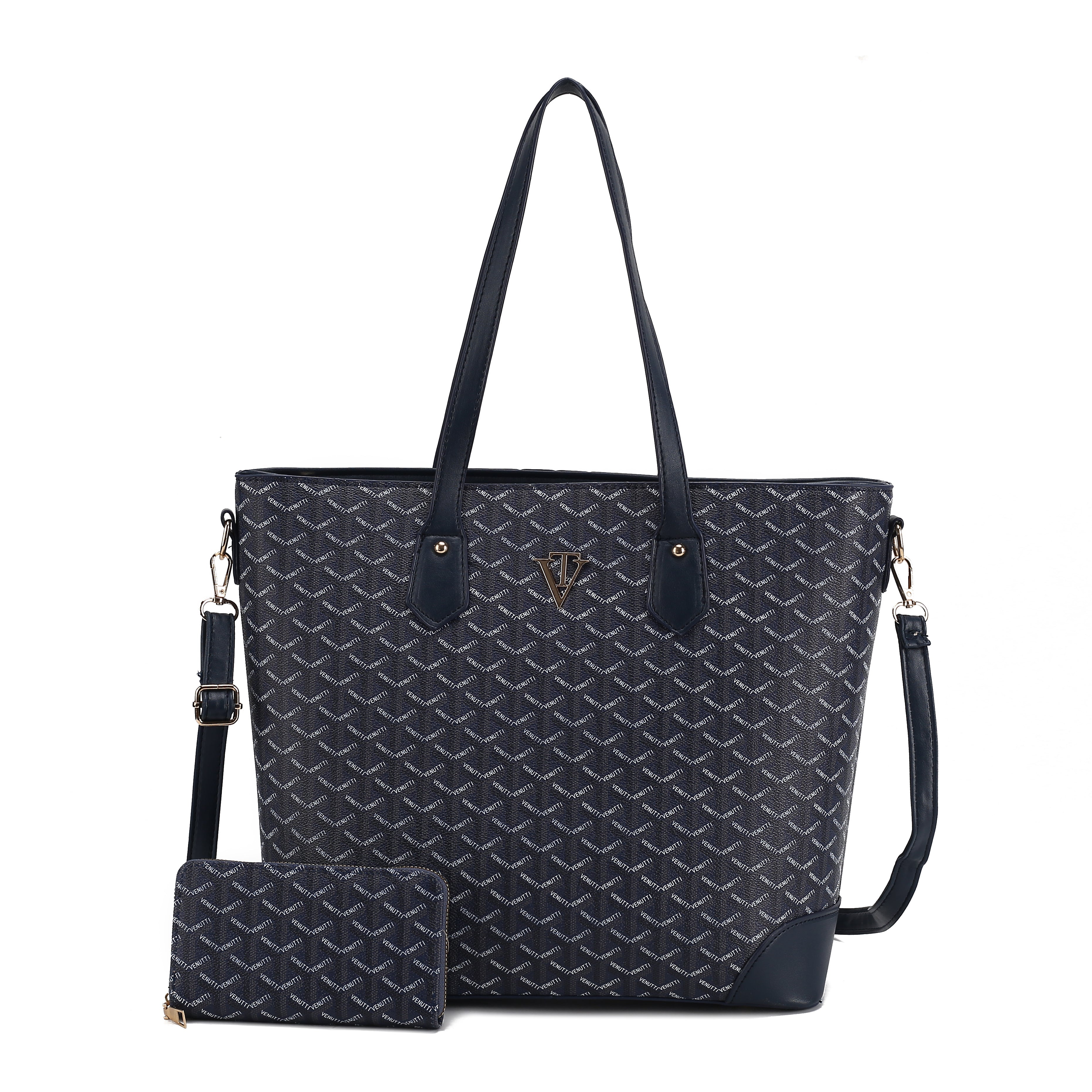 Tall TriPrint Tote Bag with wallet