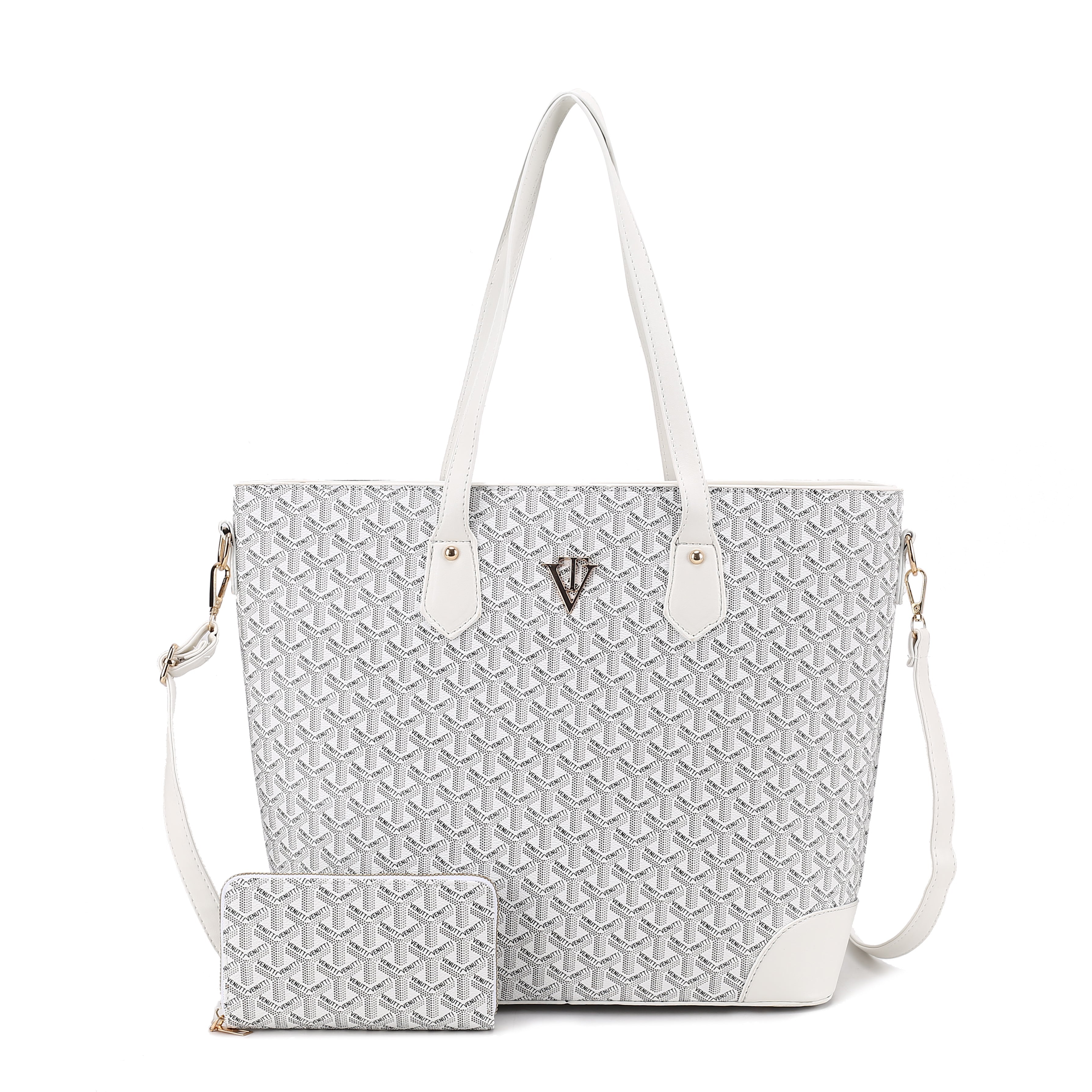 Tall TriPrint Tote Bag with wallet