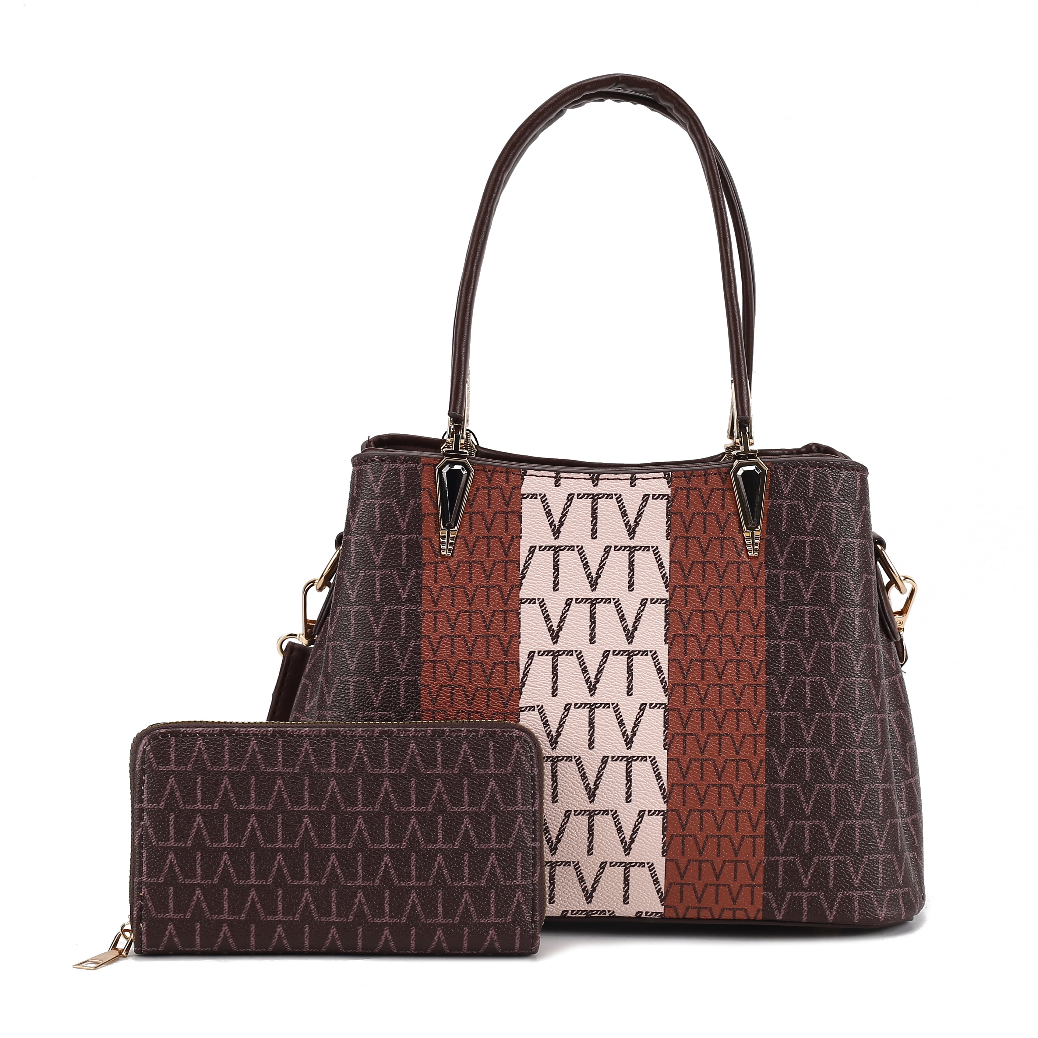 Classic Plain Handbag with Wallet