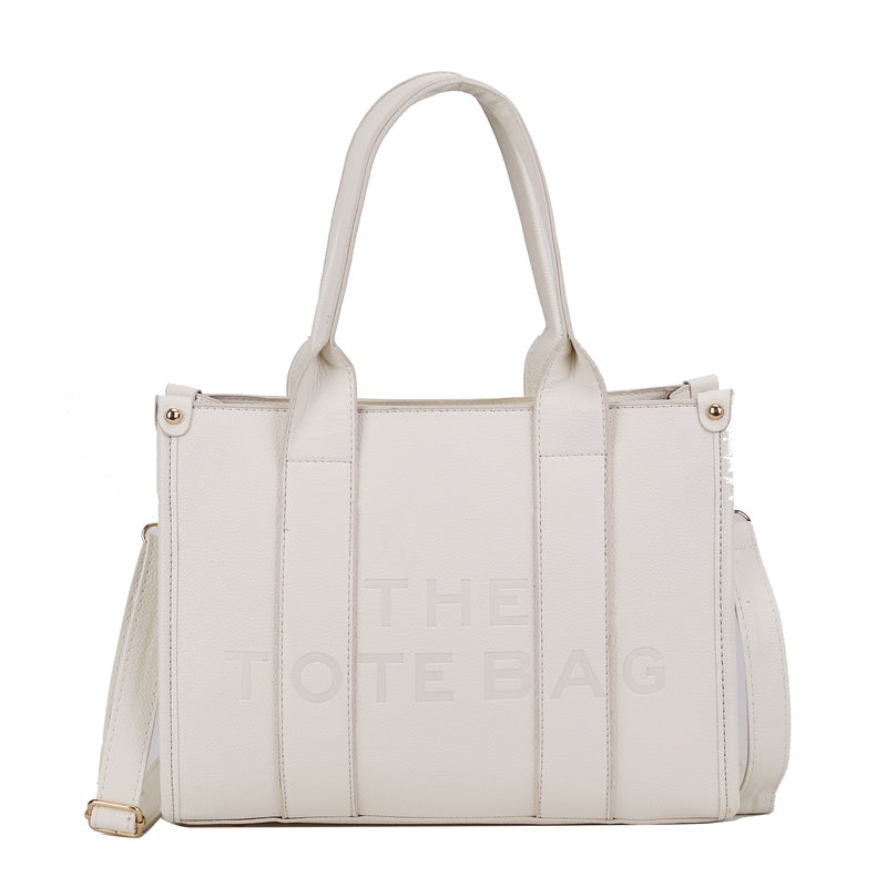 MEDIUM EMBOSSED THE TOTE BAG