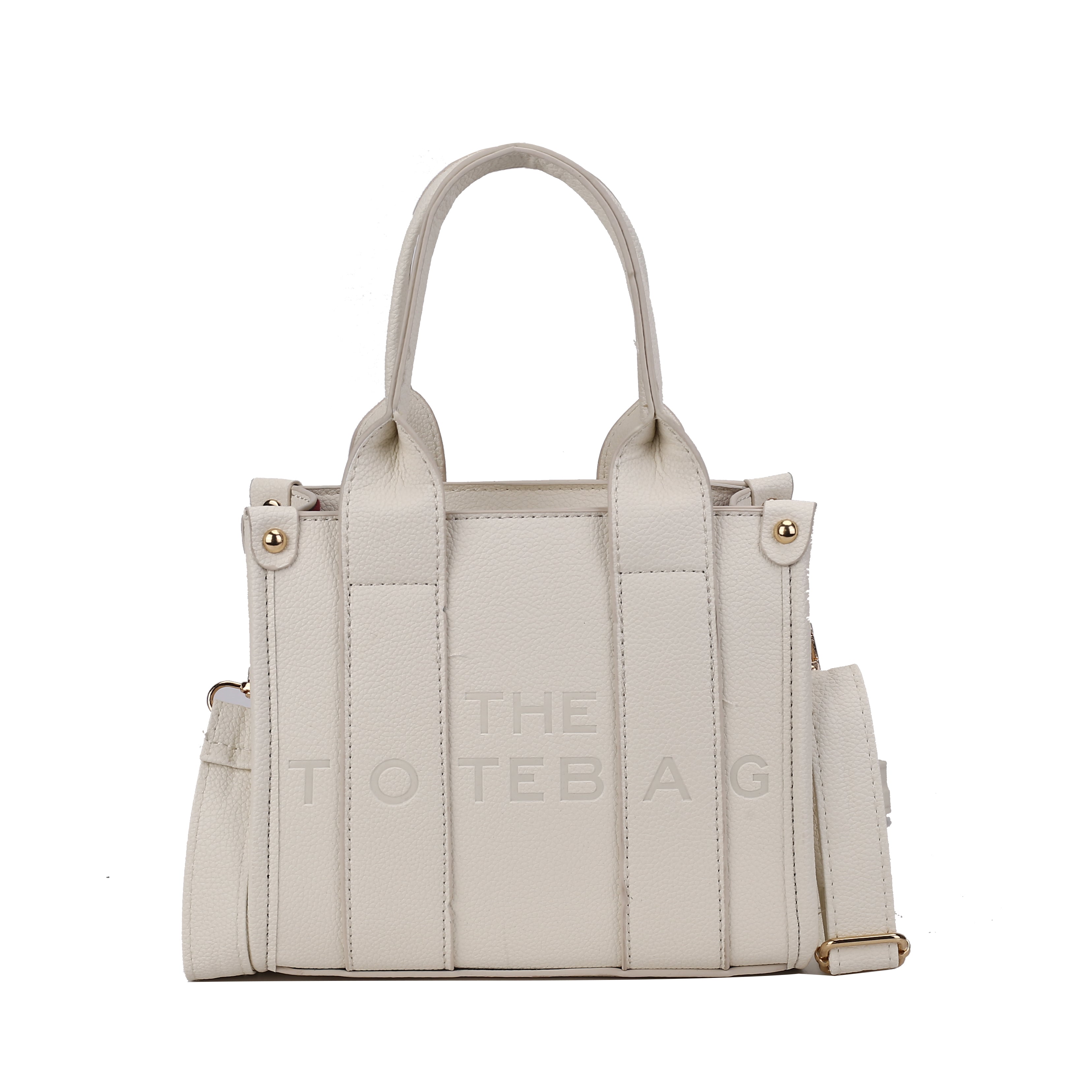 SMALL EMBOSSED THE TOTE BAG