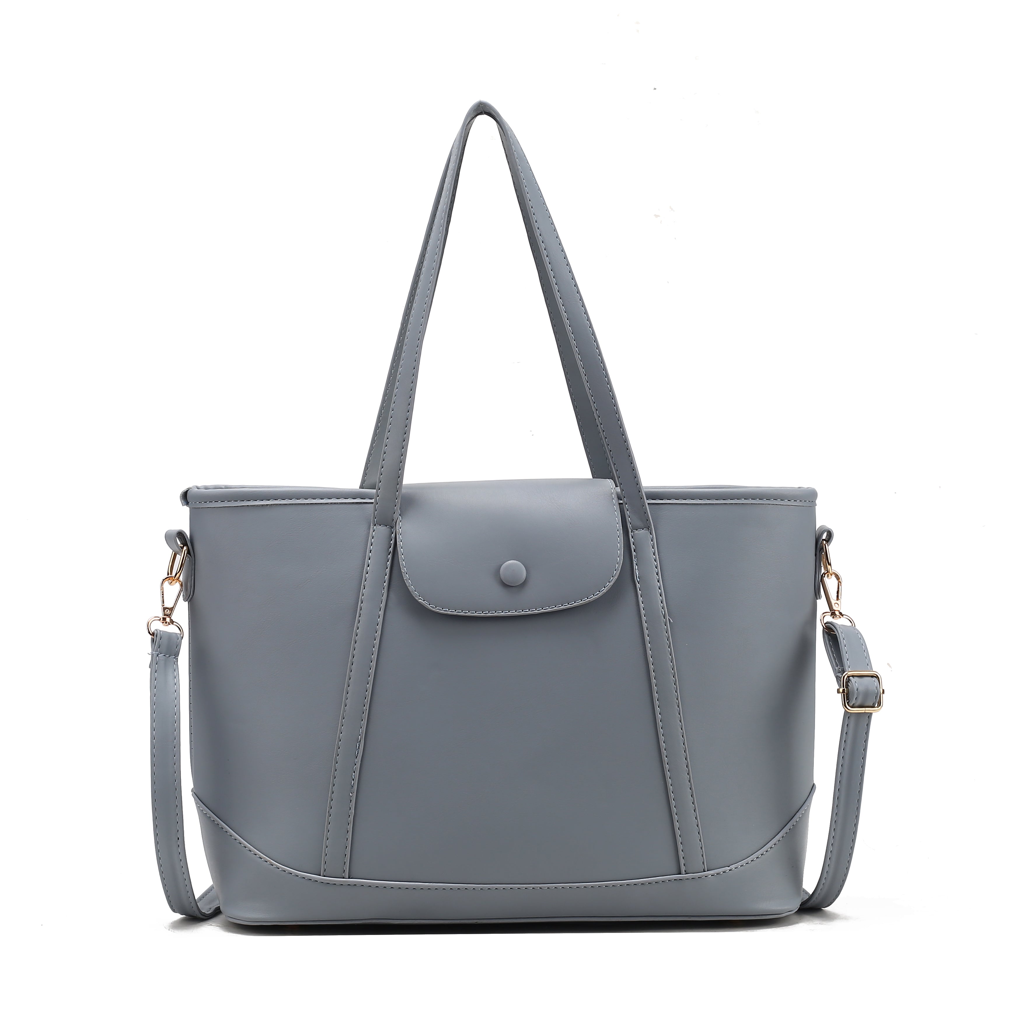 Posh Leather Tote Bag