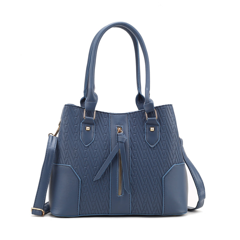 Embossed Zip Style Tote Bag