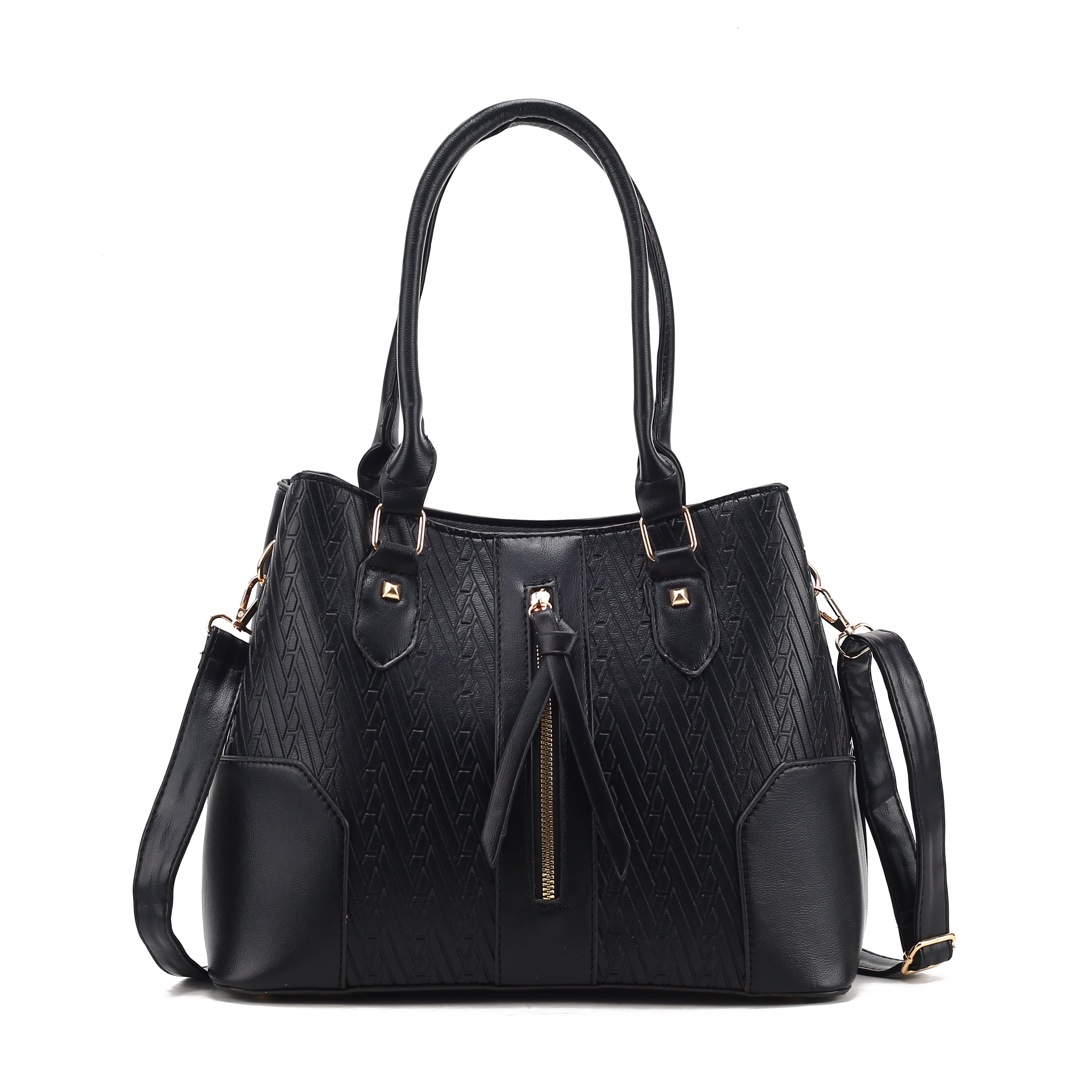 Embossed Zip Style Tote Bag