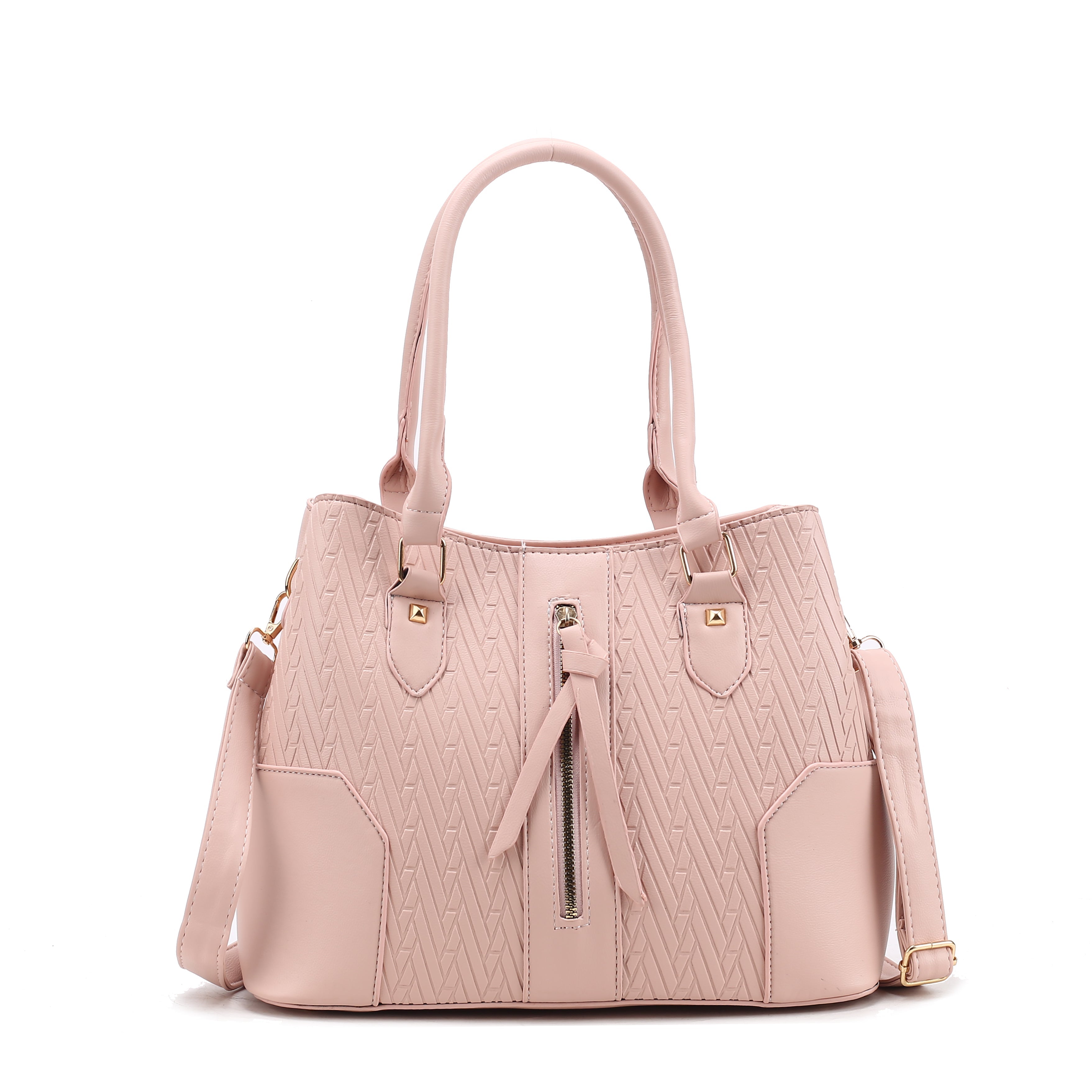 Embossed Zip Style Tote Bag