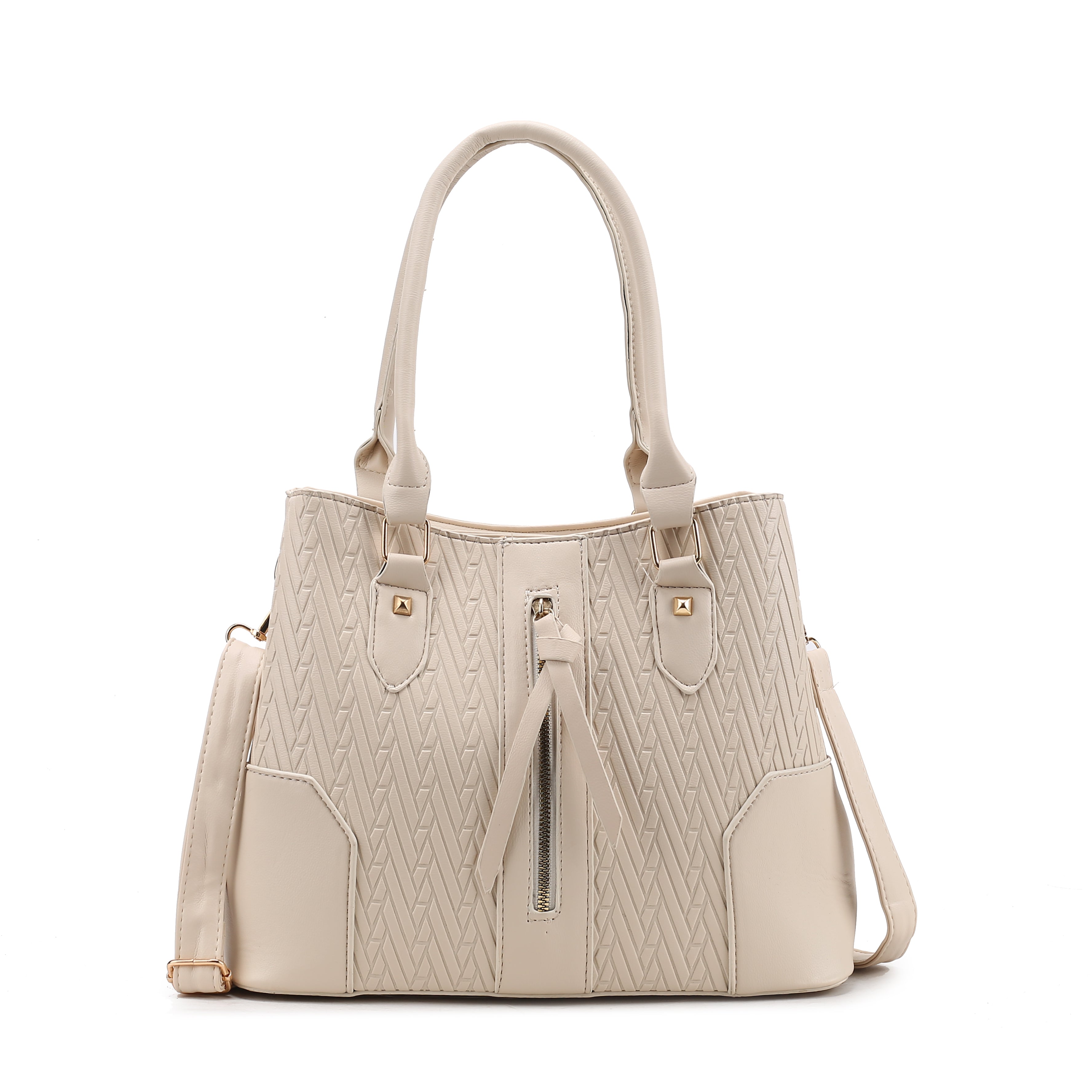 Embossed Zip Style Tote Bag