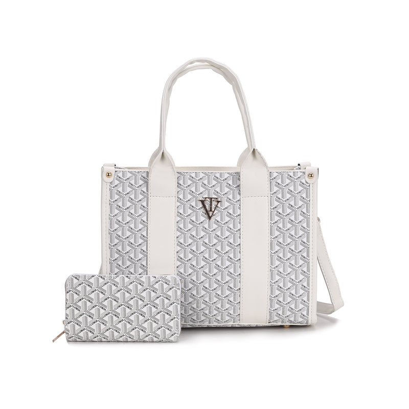 Medium TriPrint Tote Bag with wallet