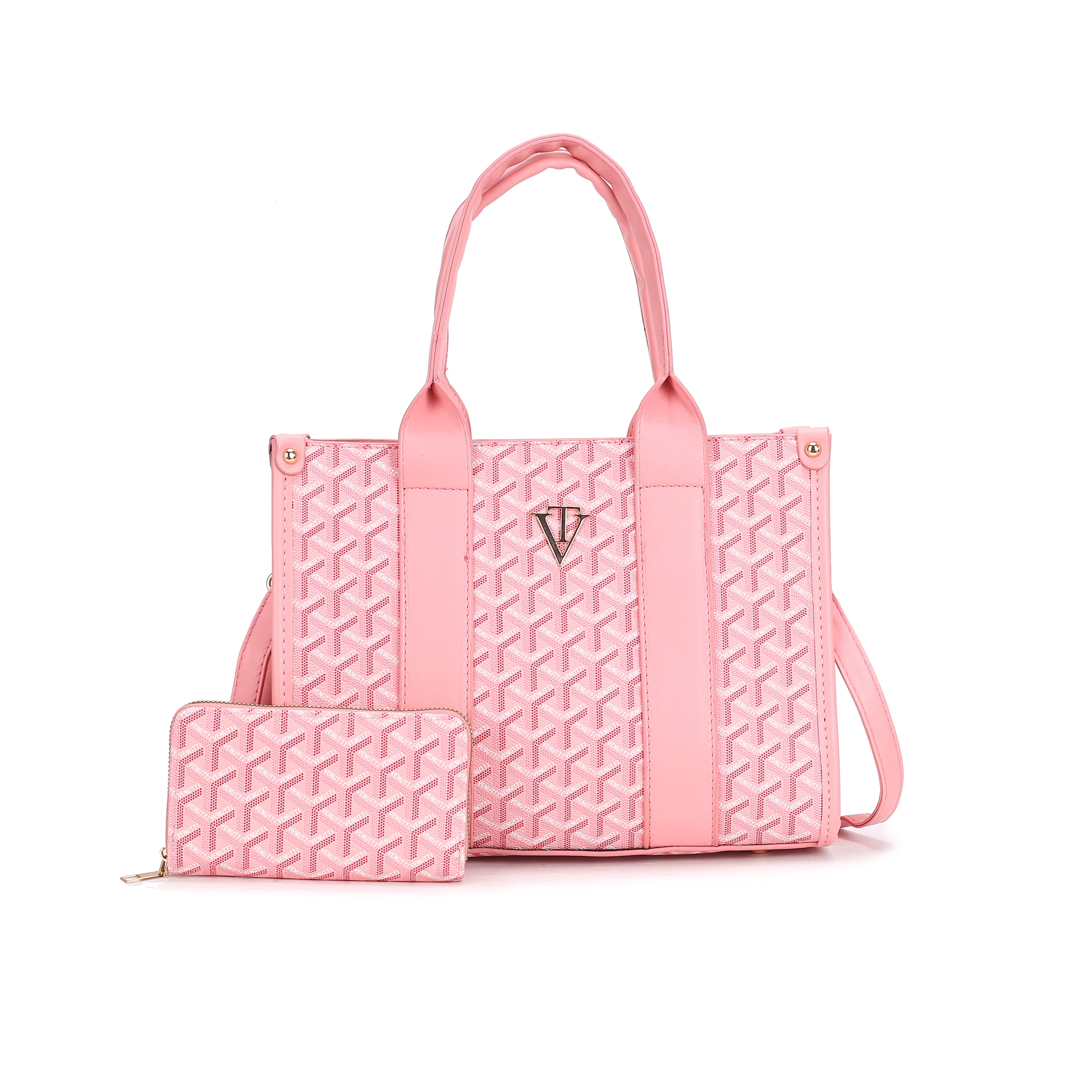 Medium TriPrint Tote Bag with wallet