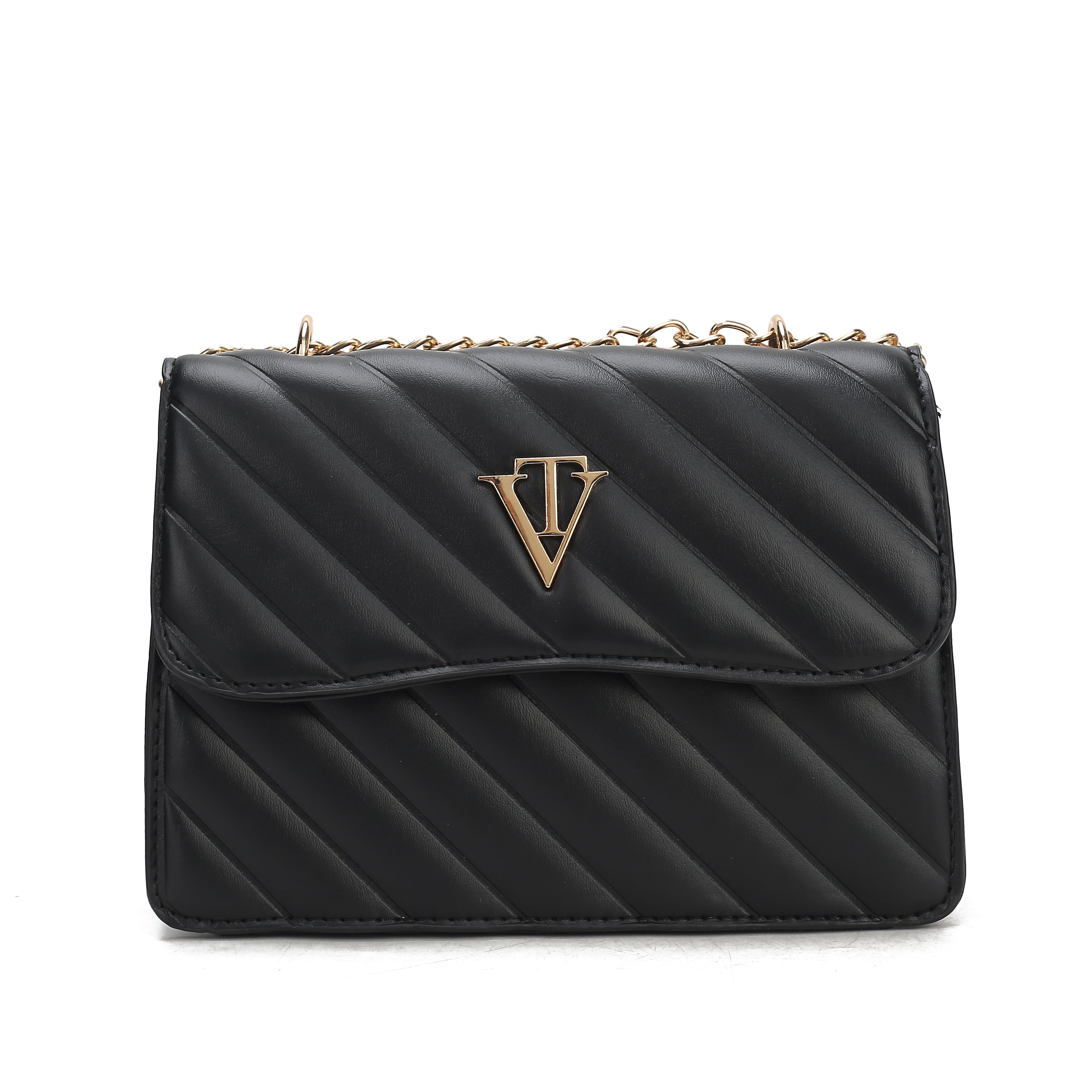 Venutti Diagonal Quilted Chain Bag