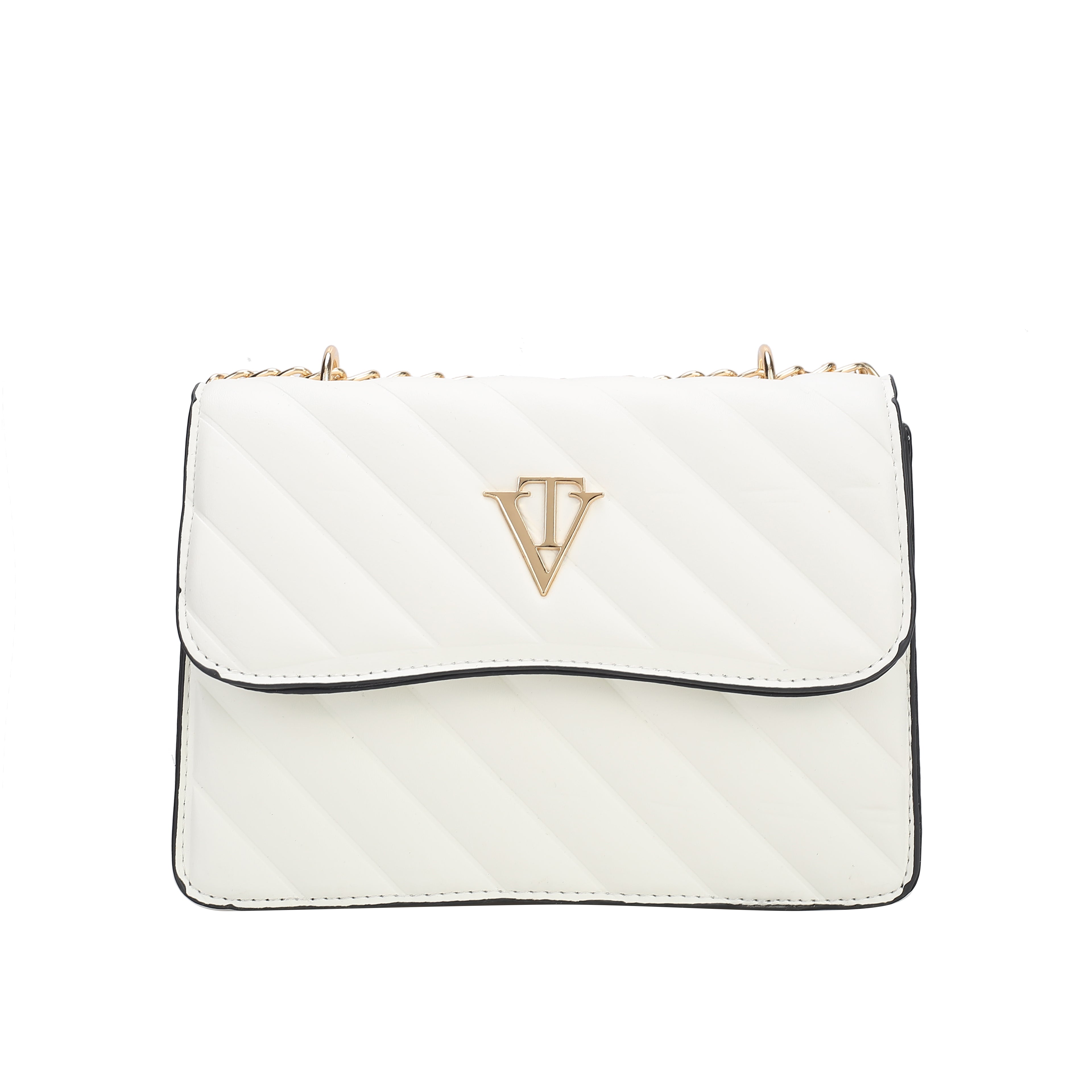 Venutti Diagonal Quilted Chain Bag