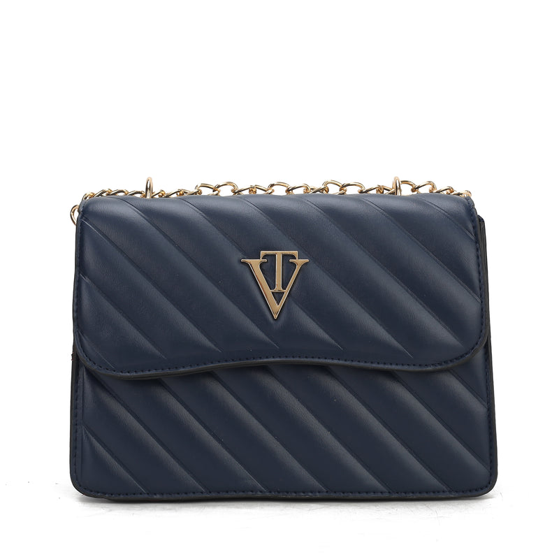 Venutti Diagonal Quilted Chain Bag