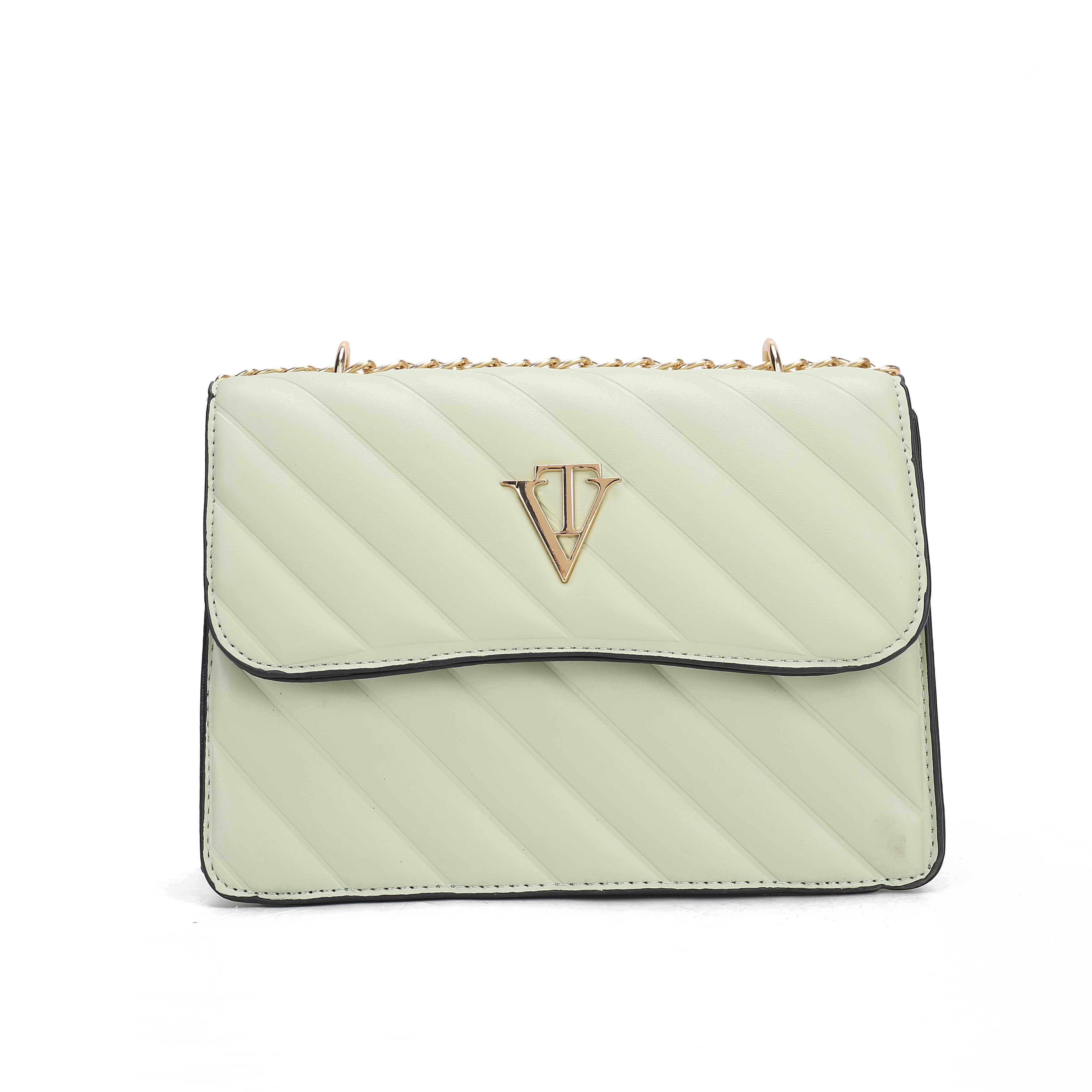 Venutti Diagonal Quilted Chain Bag