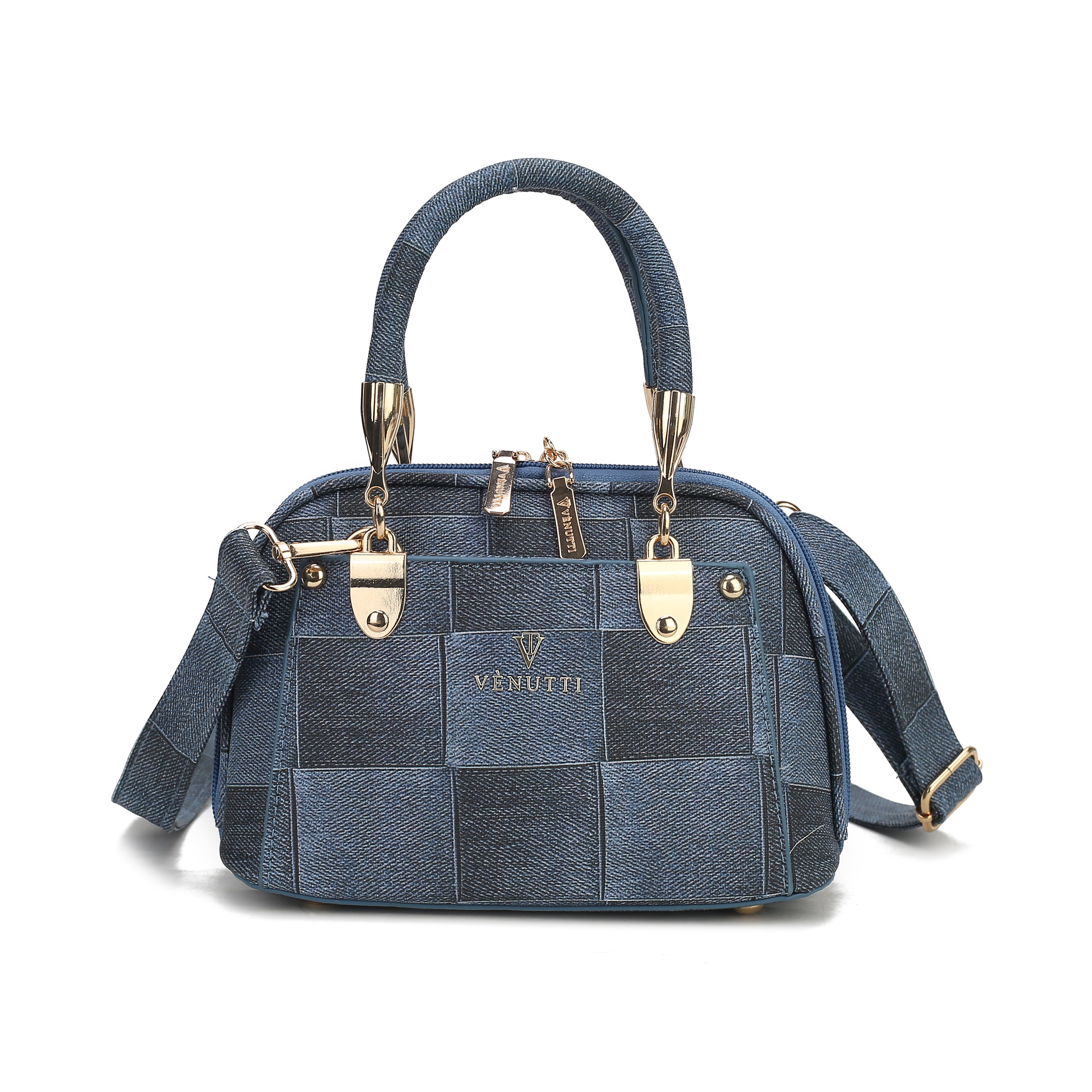 Denim Luxe Satchel