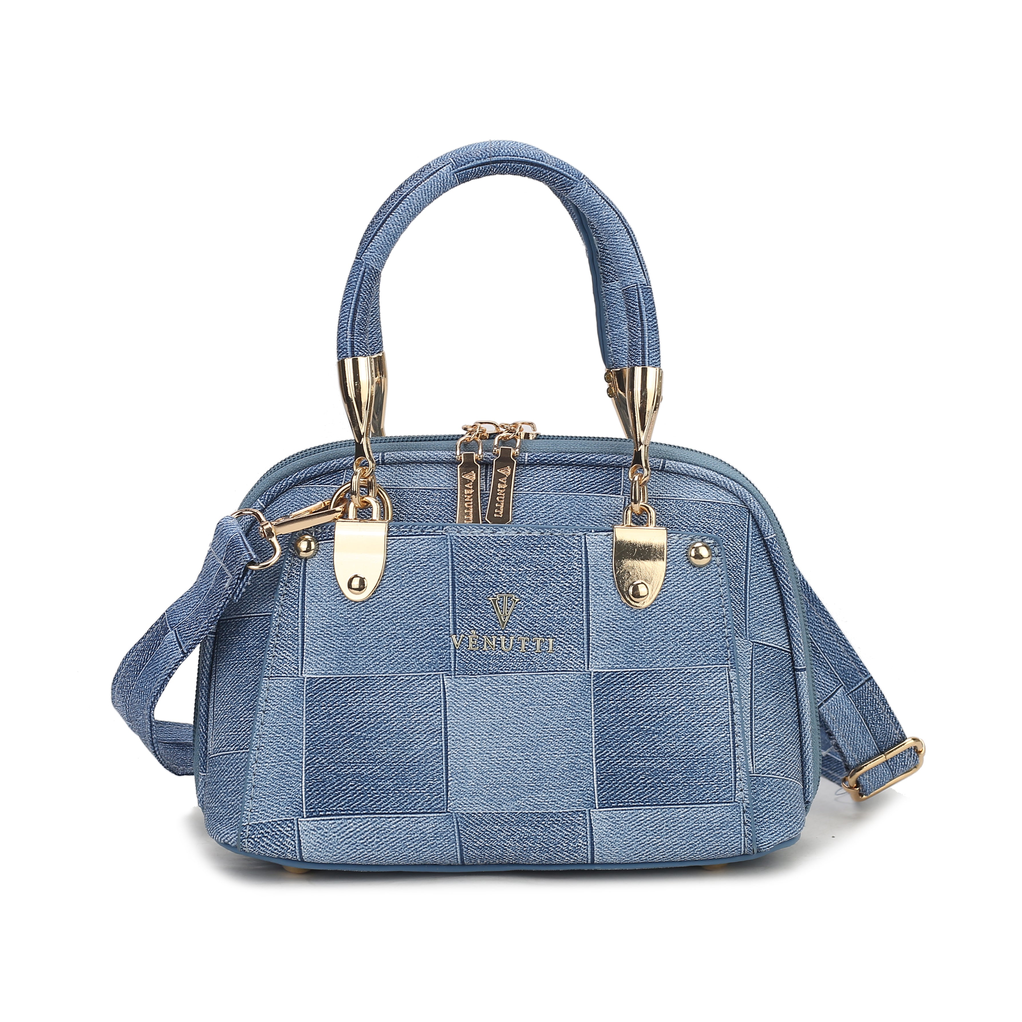 Denim Luxe Satchel