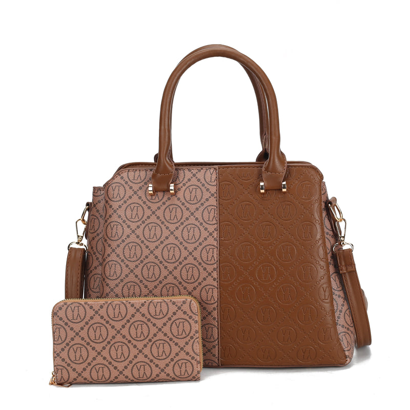 Double Shaded Handbag With Wallet