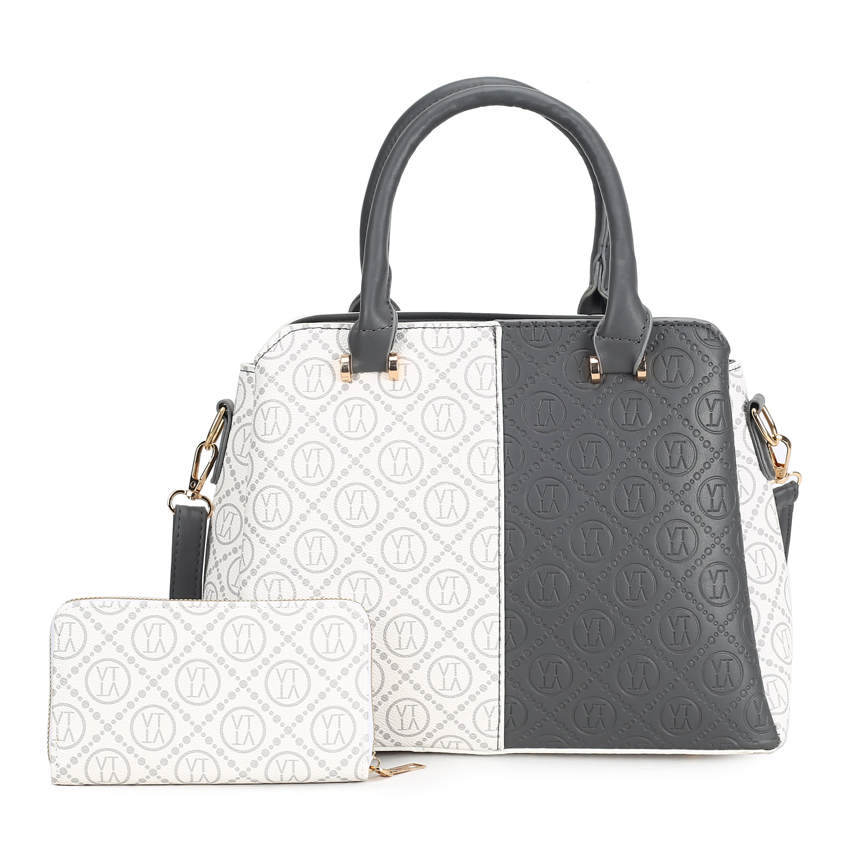 Double Shaded Handbag With Wallet