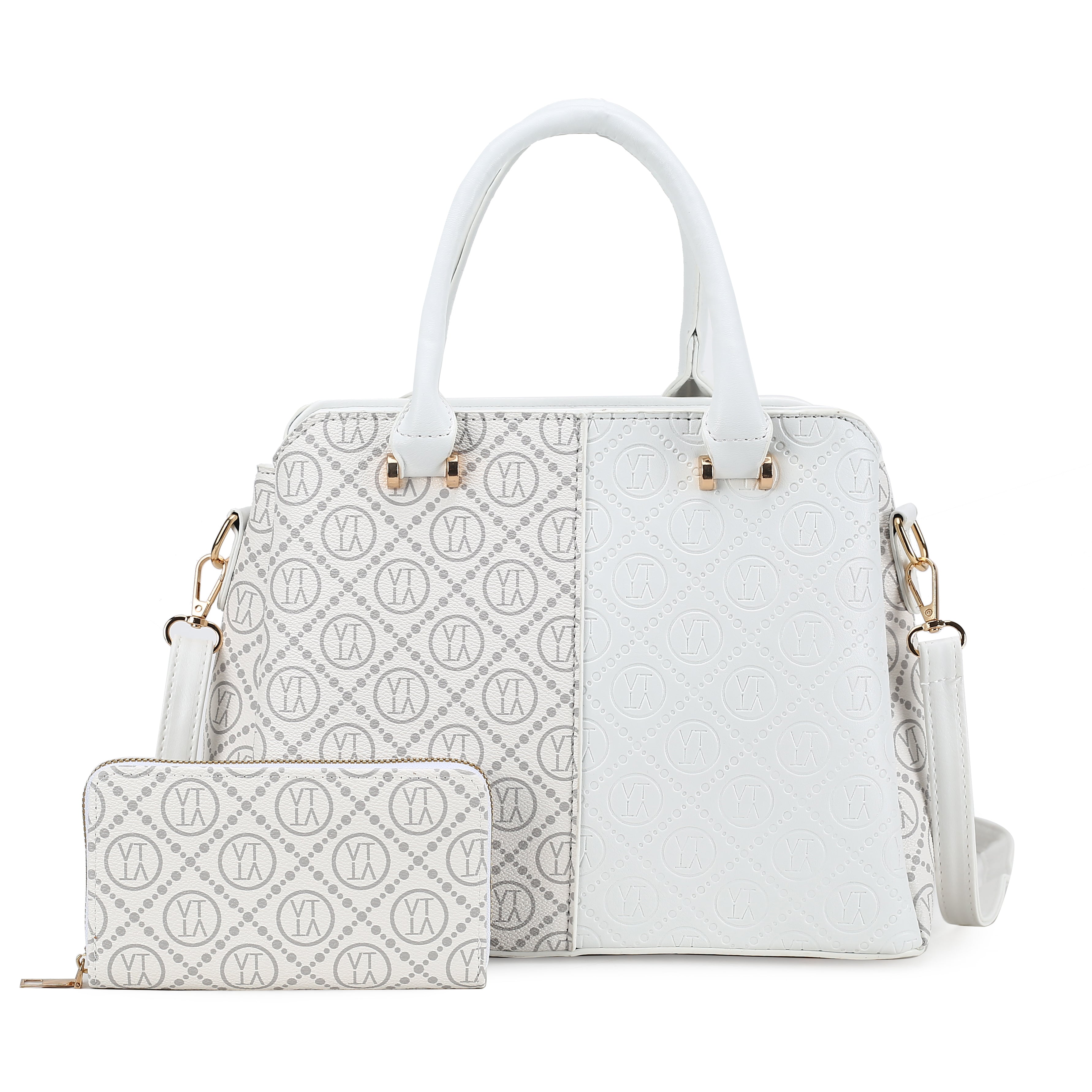 Double Shaded Handbag With Wallet