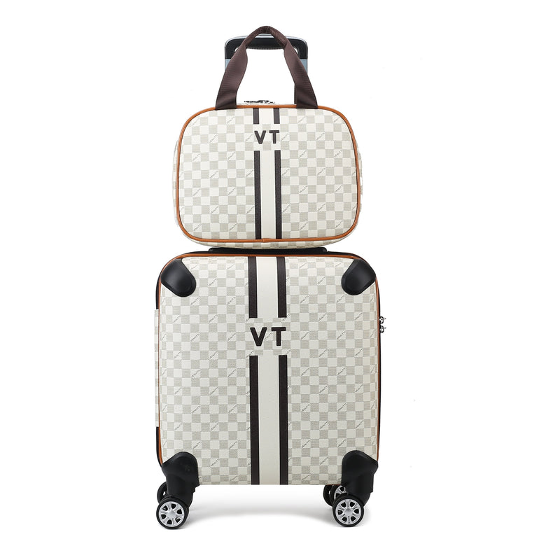 VT Monogram Cabin Traveling 2 pcs Set-Apricot