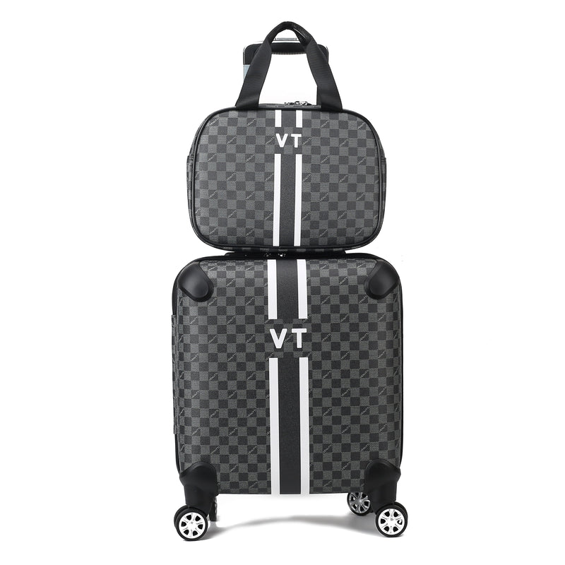 Monogram Cabin Traveling 2 pcs Set-Black