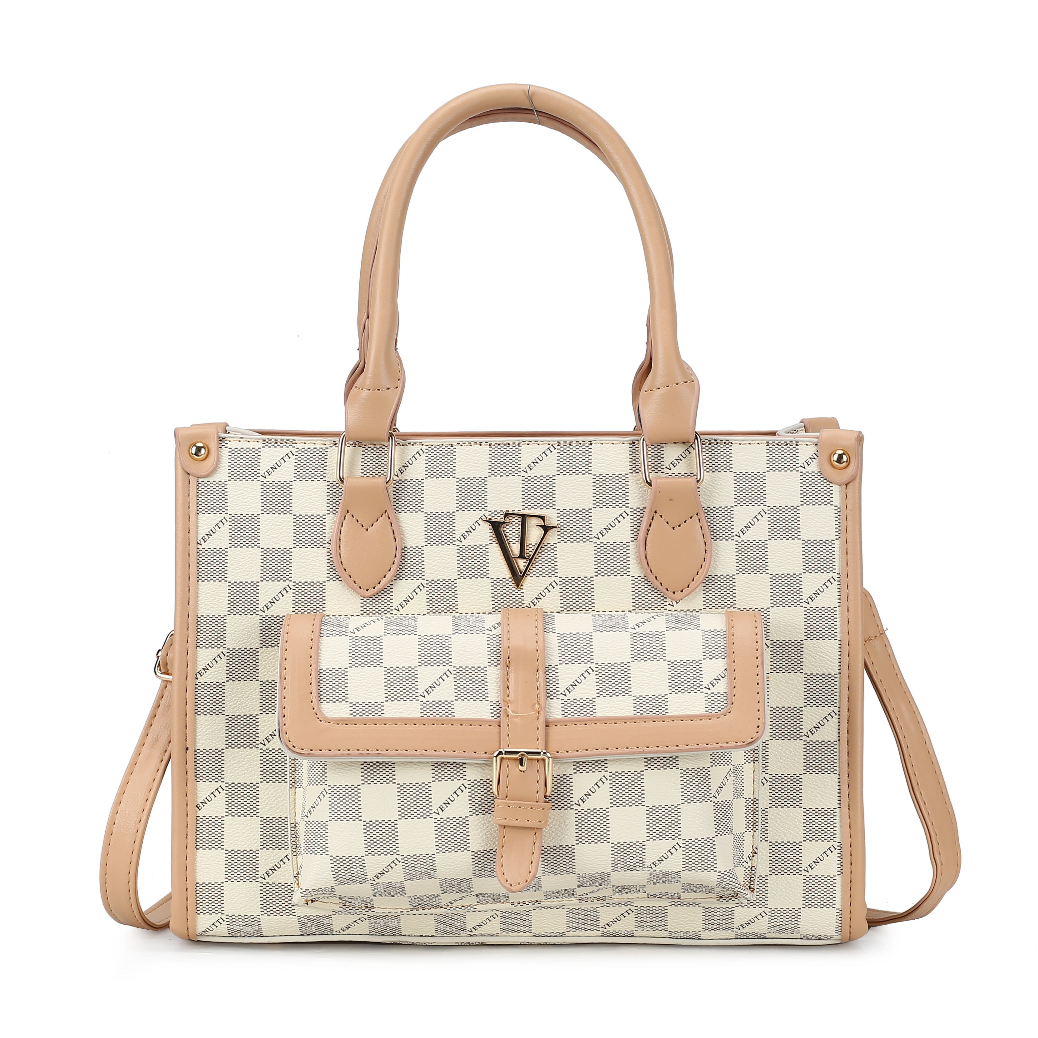 Monogram Pocket Medium Tote Bag