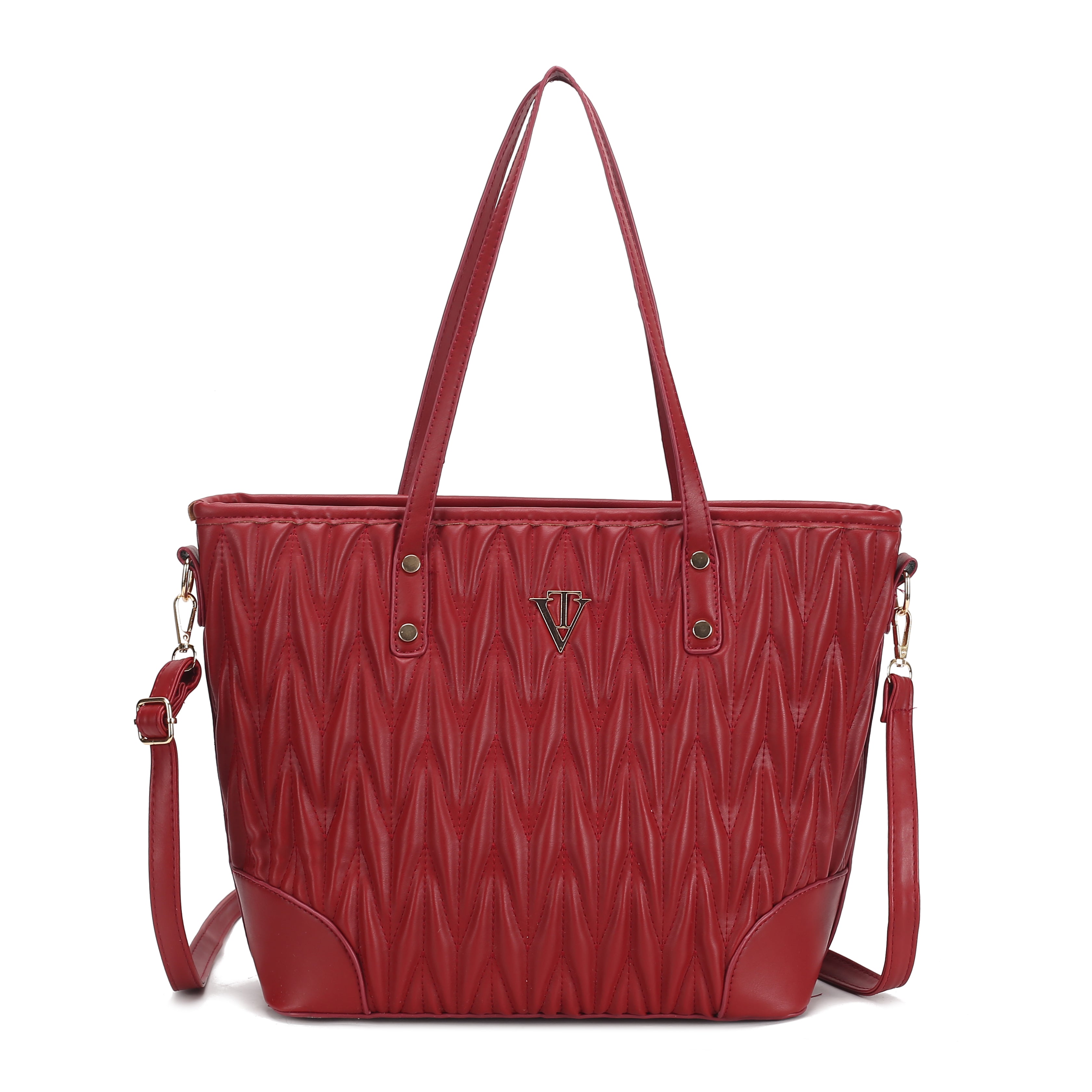 Wave Embossed Tote Bag