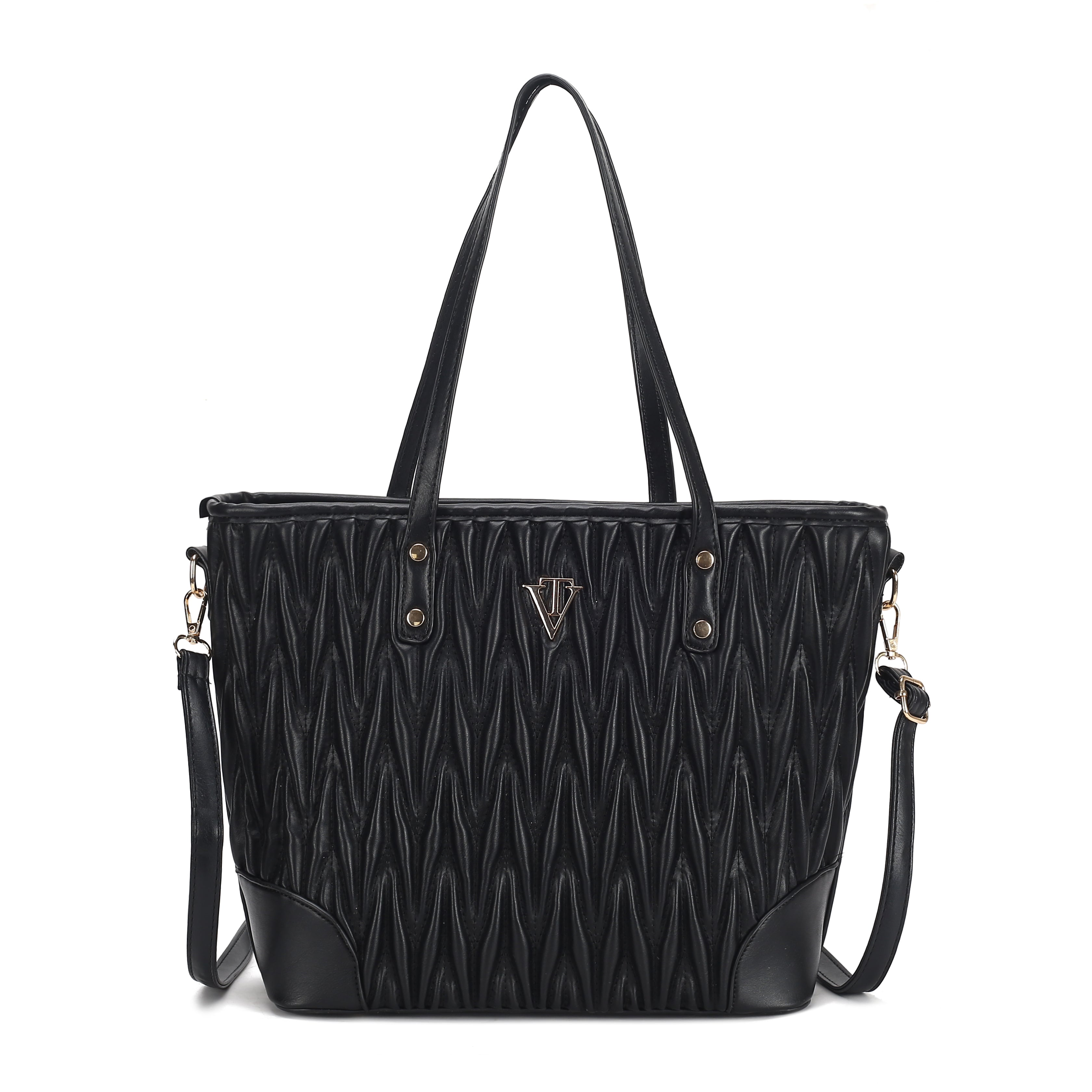 Wave Embossed Tote Bag