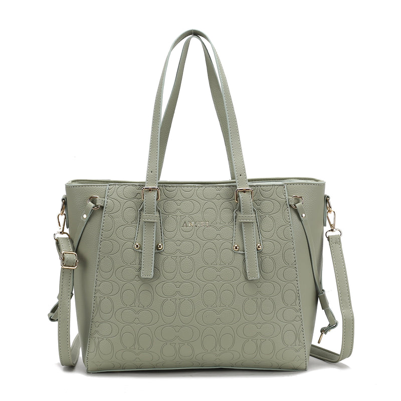 Classic CC Embossed Tote Bag