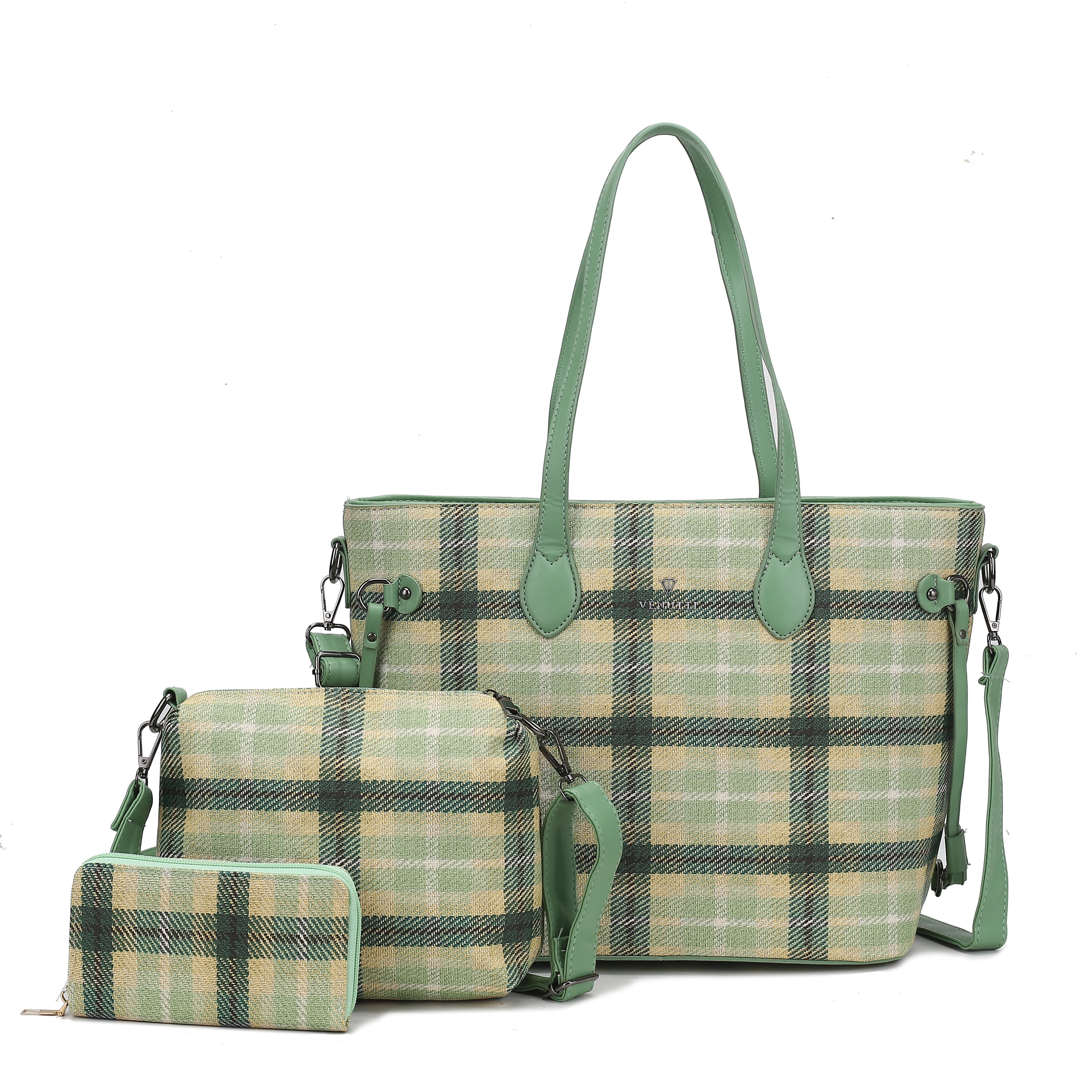 3pcs Multicheckered Everyfull Tote bag