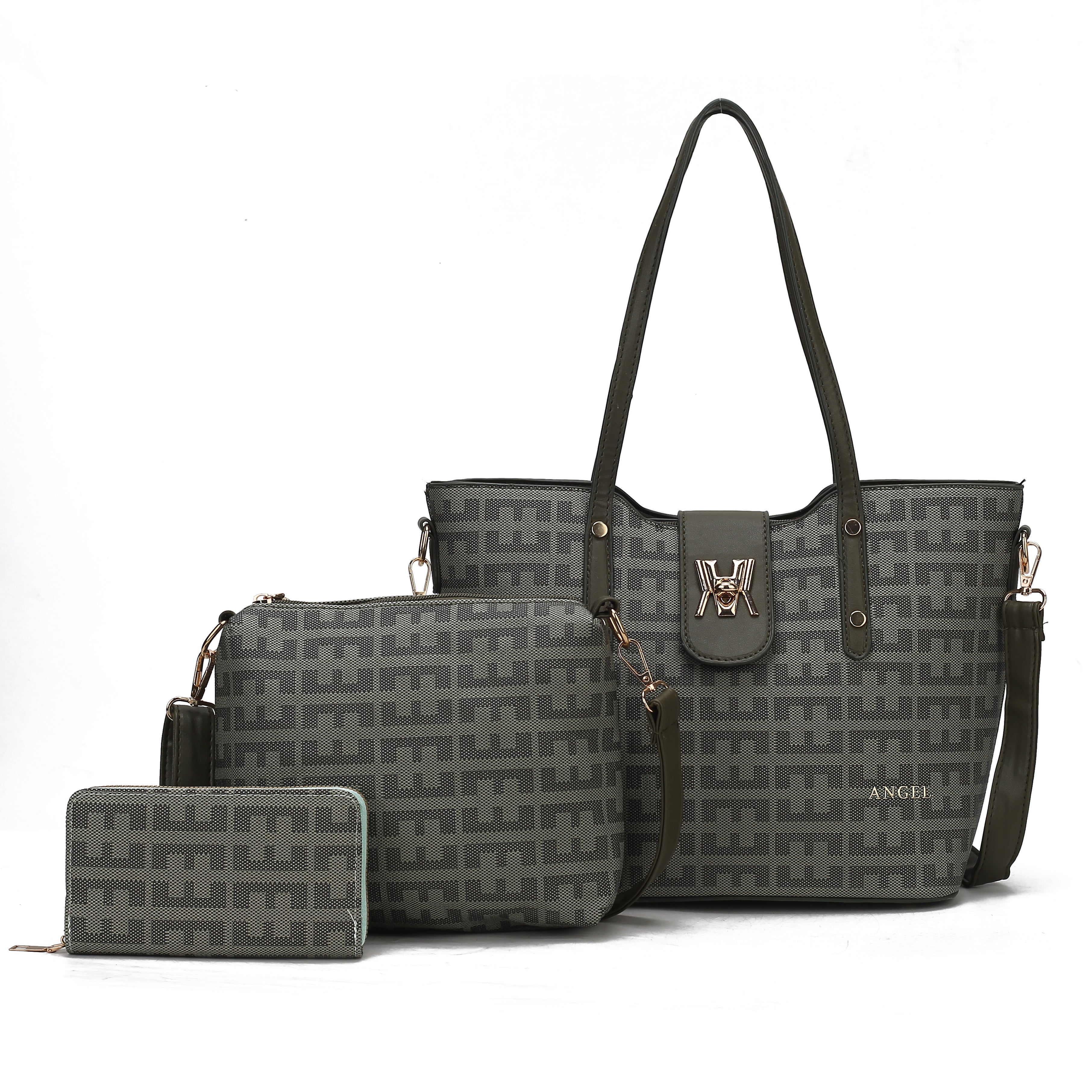 PRINTED EF 3PC HANDBAG