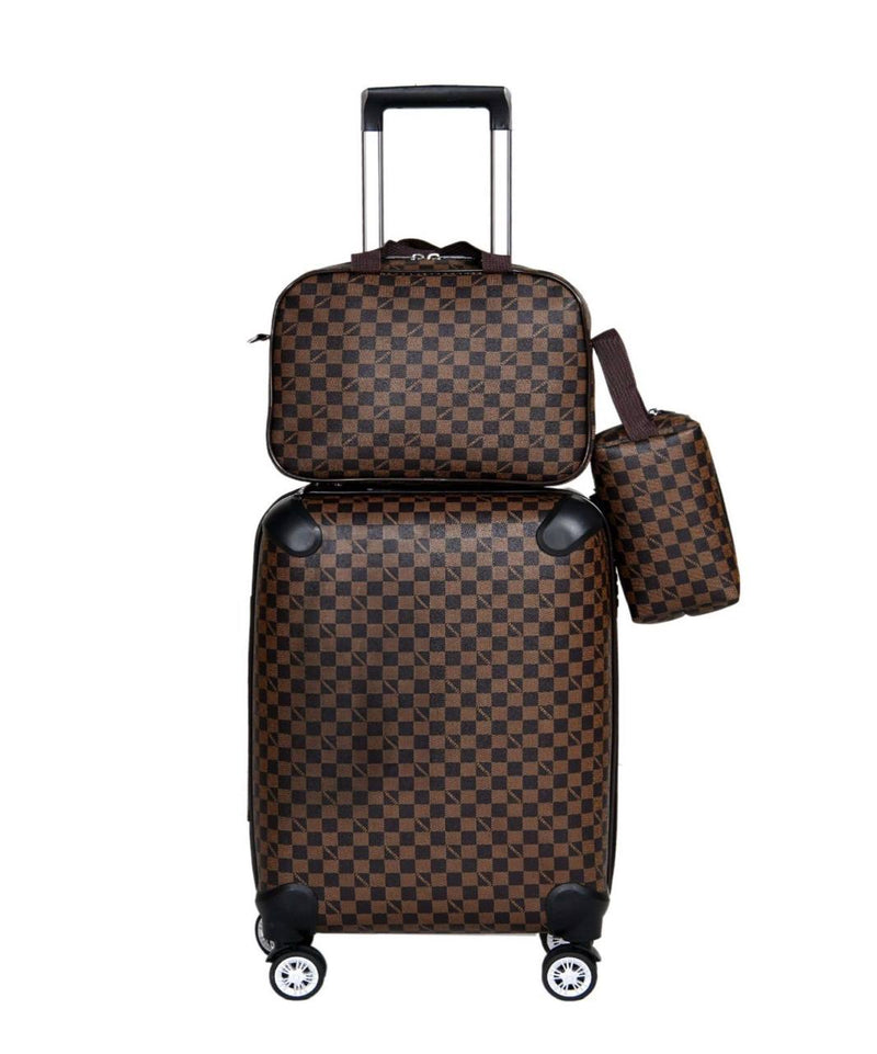 Brown Cabin 2 pcs Checker Monogram