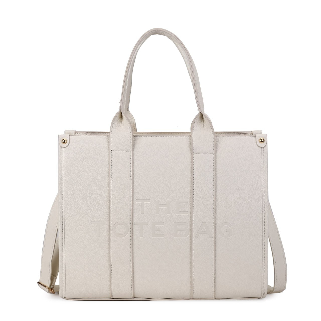 LARGE EMBOSSED THE TOTE BAG