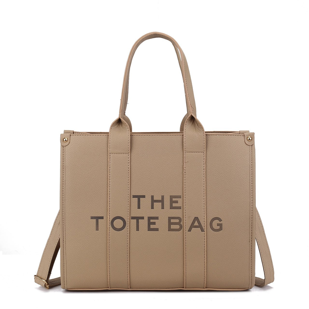 LARGE EMBOSSED THE TOTE BAG
